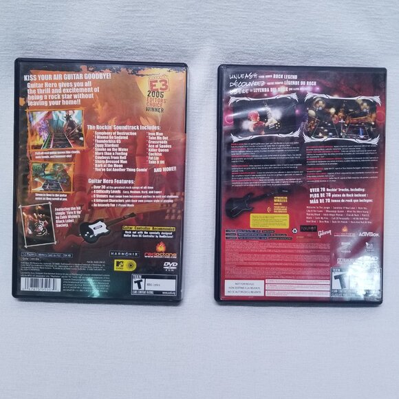 Sony Playstation2 Guitar Hero & Guitar Hero 3 Legends of Rock Video Games - Picture 2 of 6